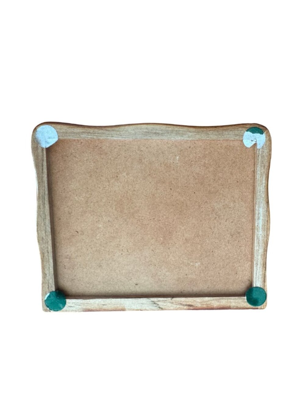Mele Wooden Jewelry Box Green Velvet Lift Out Tray Glass Floral Lid - Picture 10 of 10
